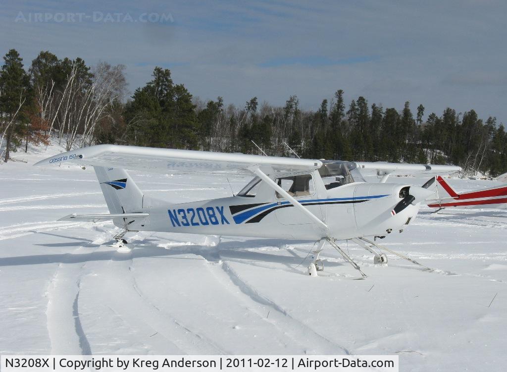 N3208X, 1966 Cessna 150G C/N 15064608, 1st Annual Zorbaz Ski-plane Chili Fly-in at Zhateau Zorbaz in Park Rapids, MN.