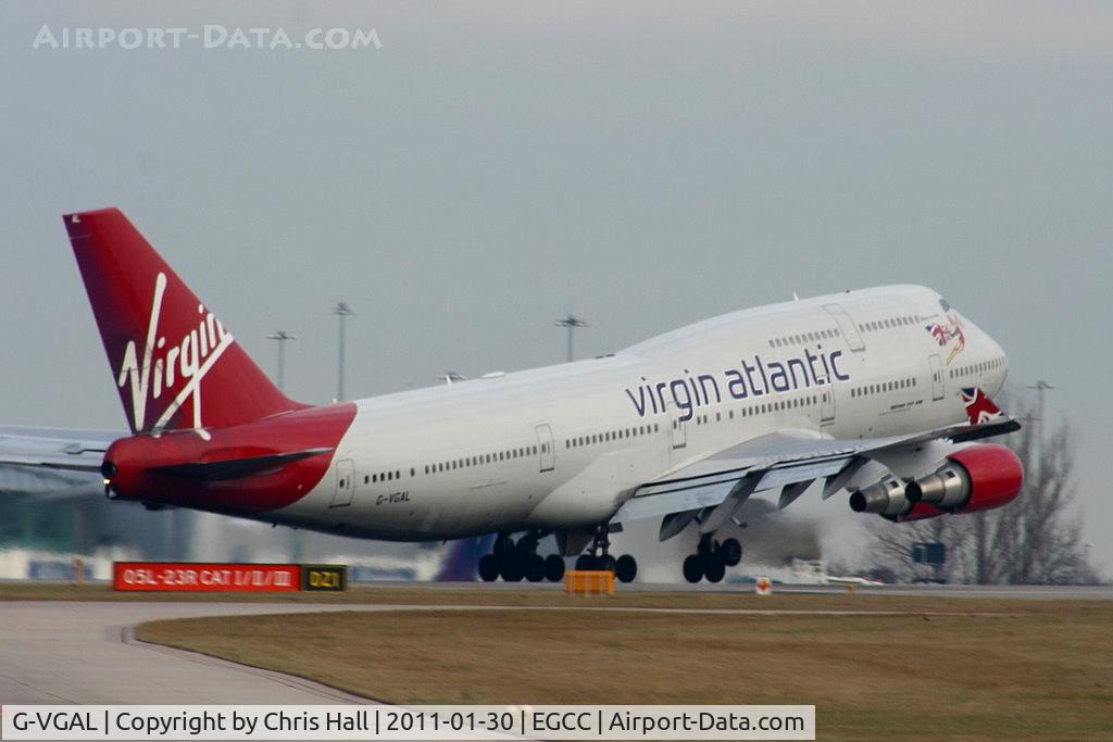 G-VGAL, 2001 Boeing 747-443 C/N 32337, Virgin Atlantic B747 departing from RW05L