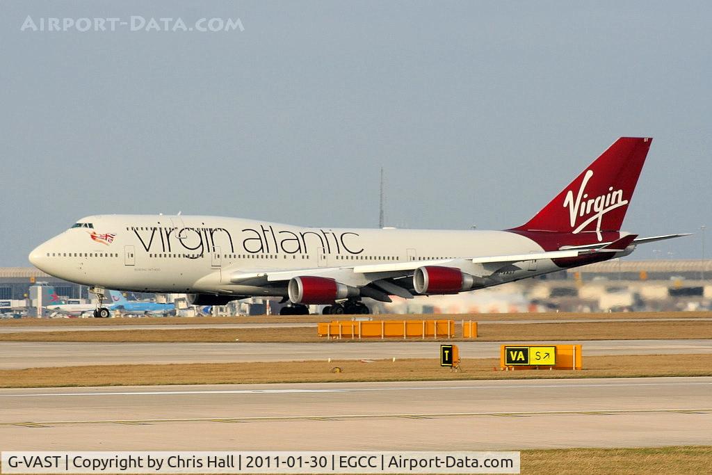 G-VAST, 1997 Boeing 747-41R C/N 28757, in the latest Virgin Atlantic colour scheme