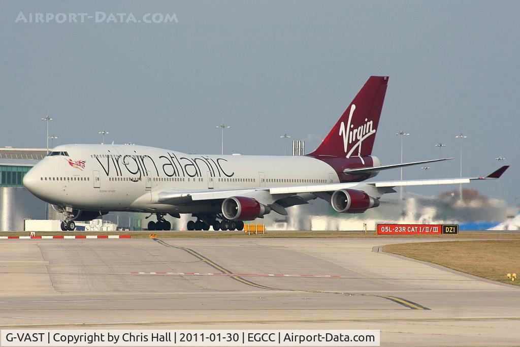 G-VAST, 1997 Boeing 747-41R C/N 28757, in the latest Virgin Atlantic colour scheme