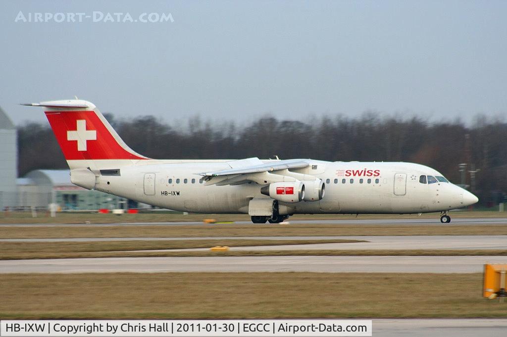 HB-IXW, 1995 British Aerospace Avro 146-RJ100 C/N E3272, Swiss European Air Lines