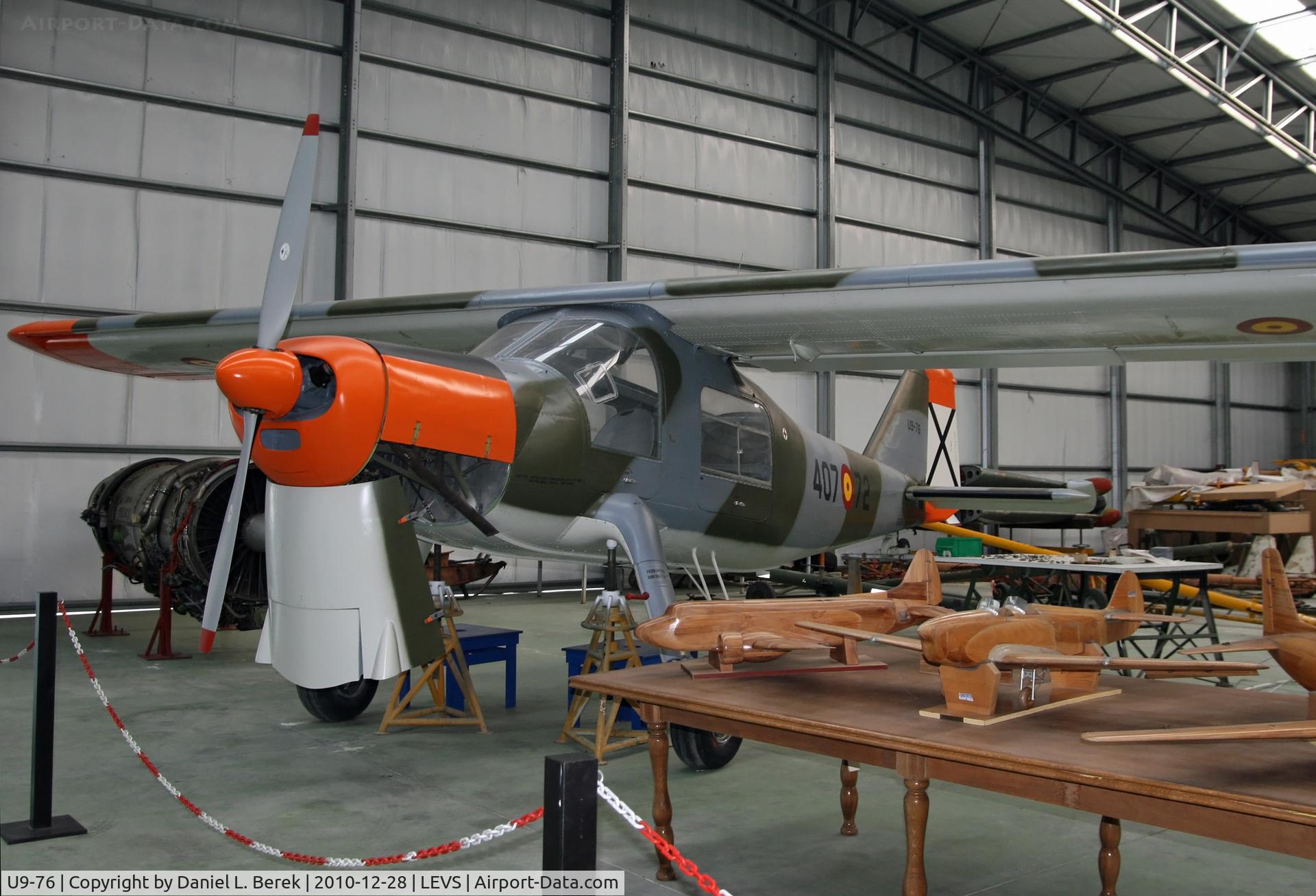 U9-76, Dornier Do-27B-5 C/N 400, Undergoing restoration at the Museo del Aire.  This is a German-built example.