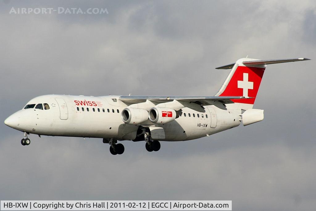 HB-IXW, 1995 British Aerospace Avro 146-RJ100 C/N E3272, Swiss European Air Lines
