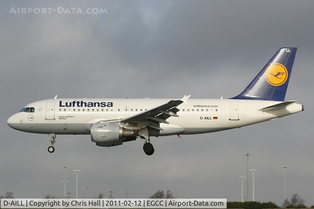 D-AILL, 1997 Airbus A319-114 C/N 689, Lufthansa
