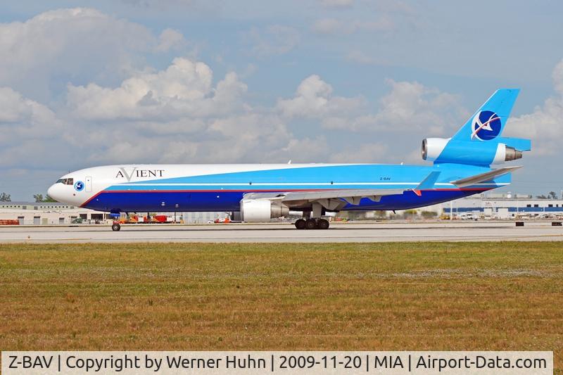 Z-BAV, 1990 McDonnell Douglas MD-11F C/N 48408, sadly, a couple of days befor her ill-fated destiny.