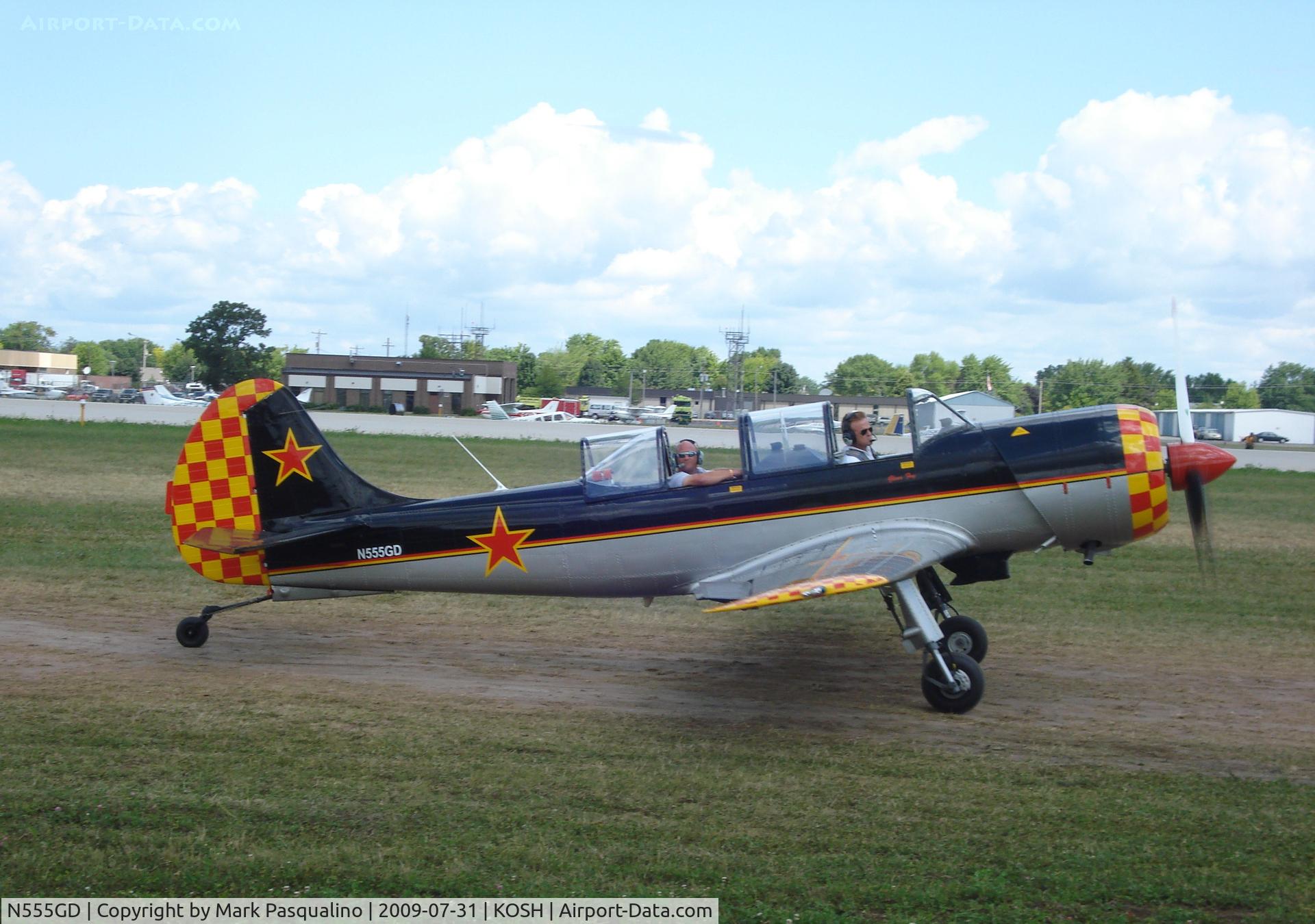 N555GD, 2003 Yakovlev (Aerostar) Yak-52TW C/N 0212405, YAK-52TW