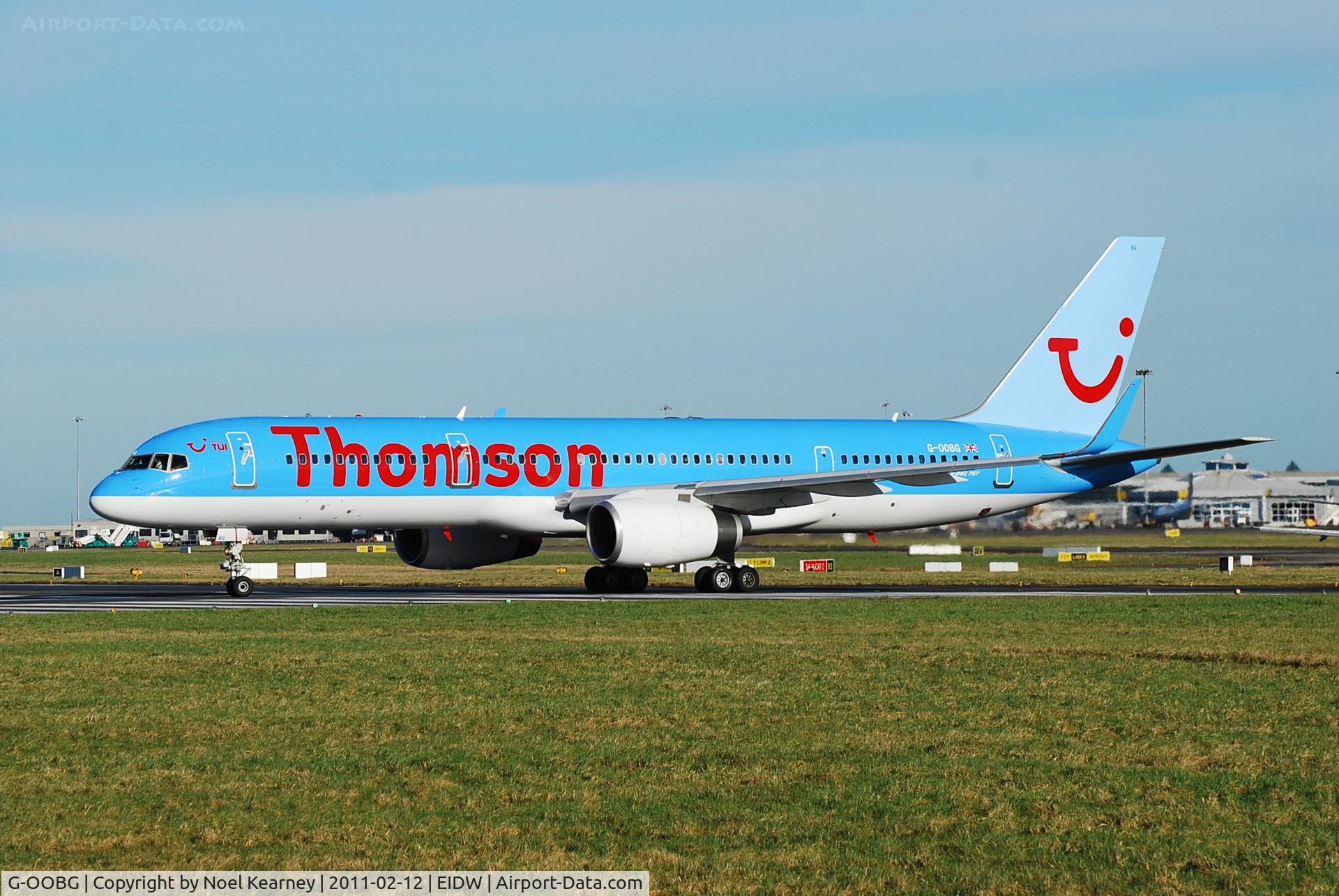 G-OOBG, 1999 Boeing 757-236 C/N 29942, Departing off Rwy 28