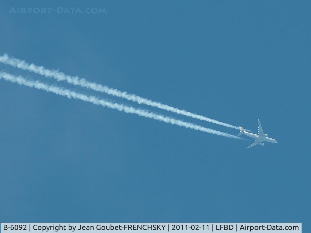 B-6092, 2007 Airbus A330-243 C/N 873, level 340 LFBD airport