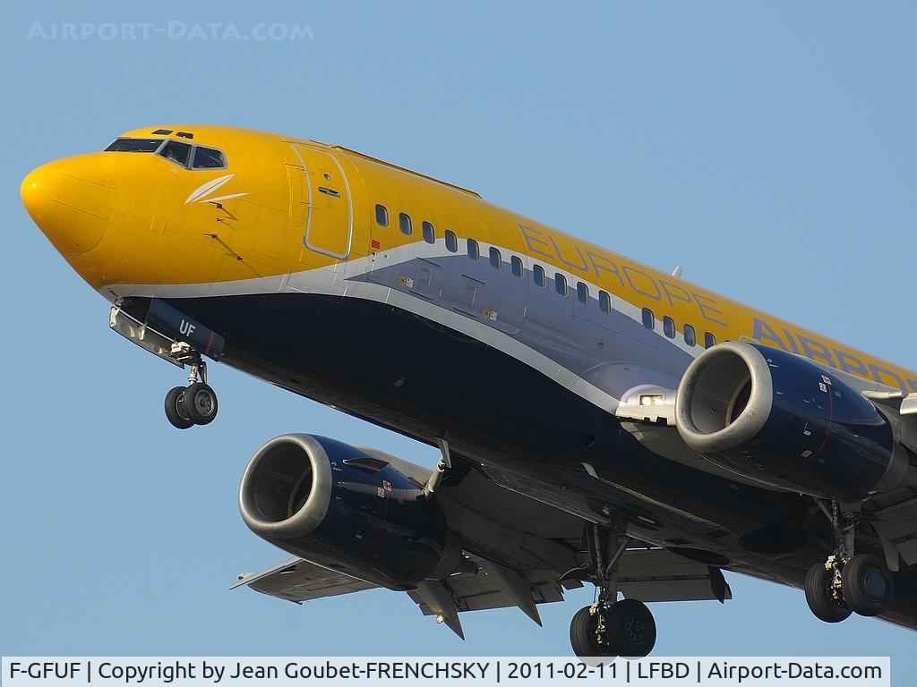 F-GFUF, 1989 Boeing 737-3B3QC C/N 24388, landing 23
