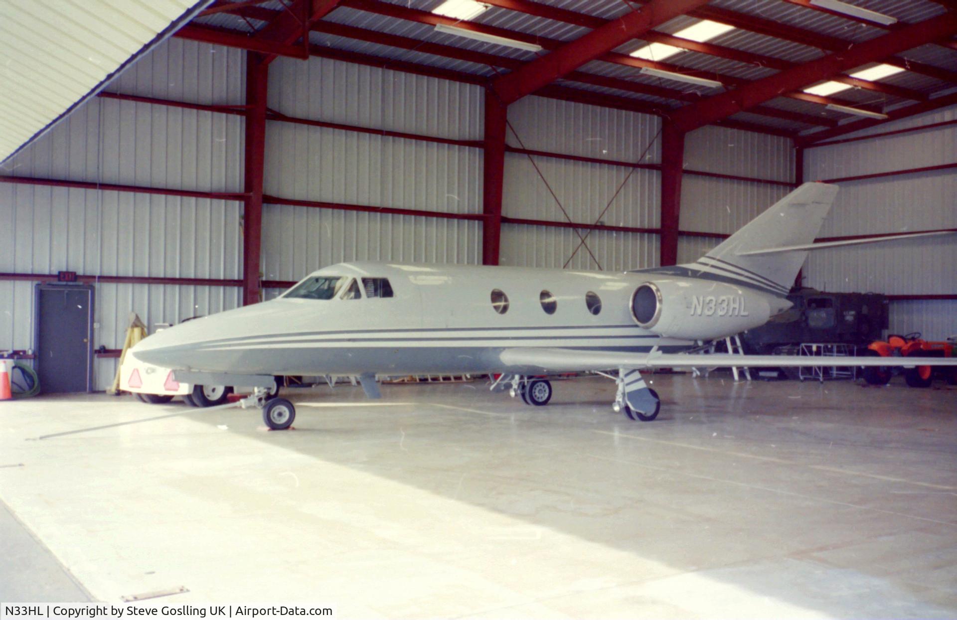 N33HL, 1974 Dassault Falcon 10 C/N 17, Hanger shot in Florida 1990