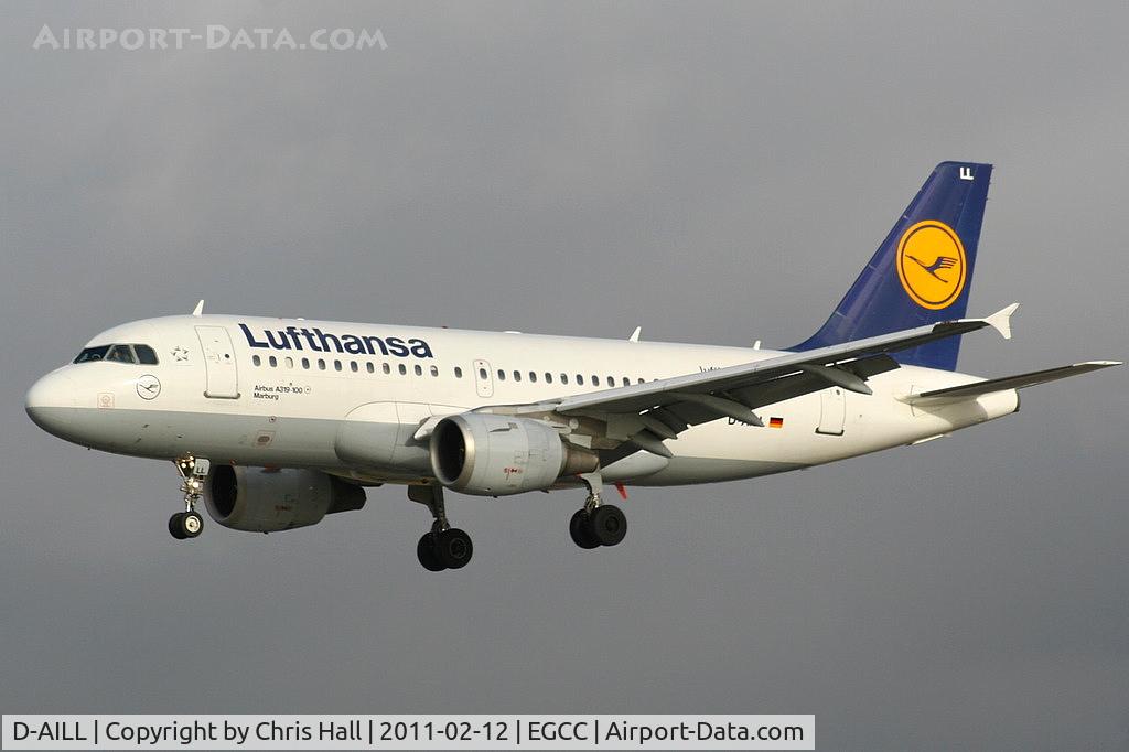 D-AILL, 1997 Airbus A319-114 C/N 689, Lufthansa