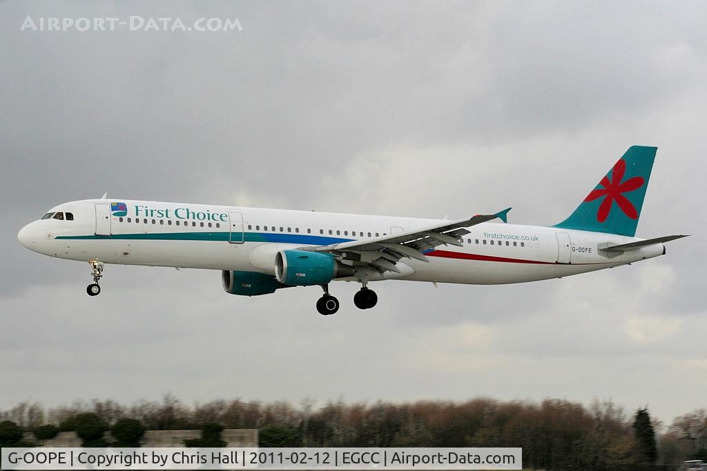 G-OOPE, 1998 Airbus A321-211 C/N 852, First Choice