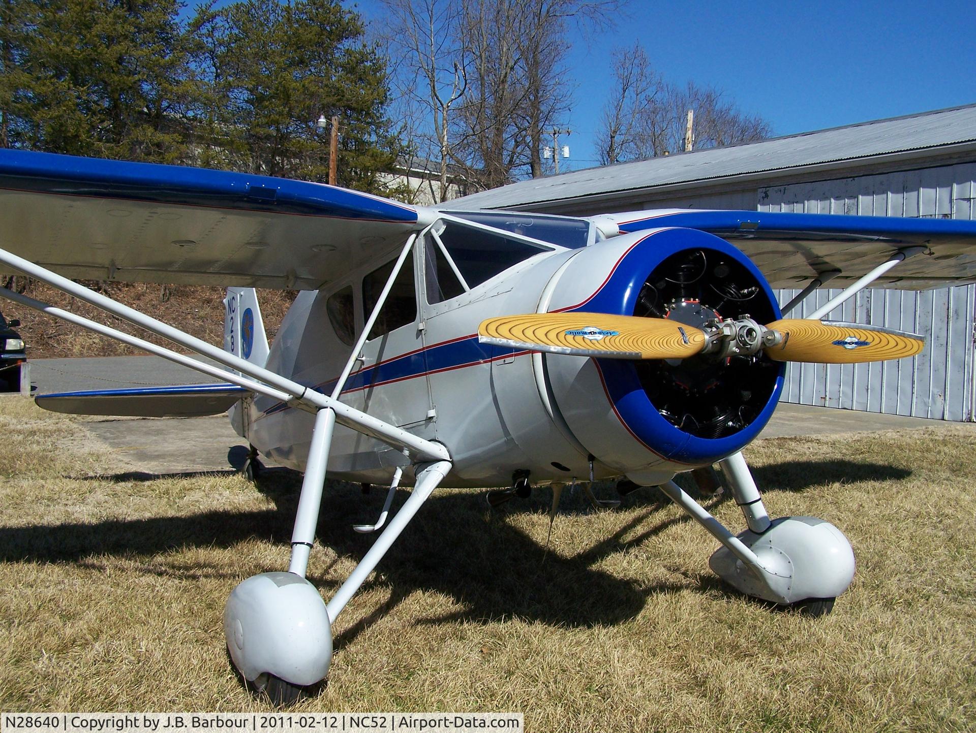 N28640, 1940 Fairchild 24W-40 C/N W40-160, This bird looks new inside and out.