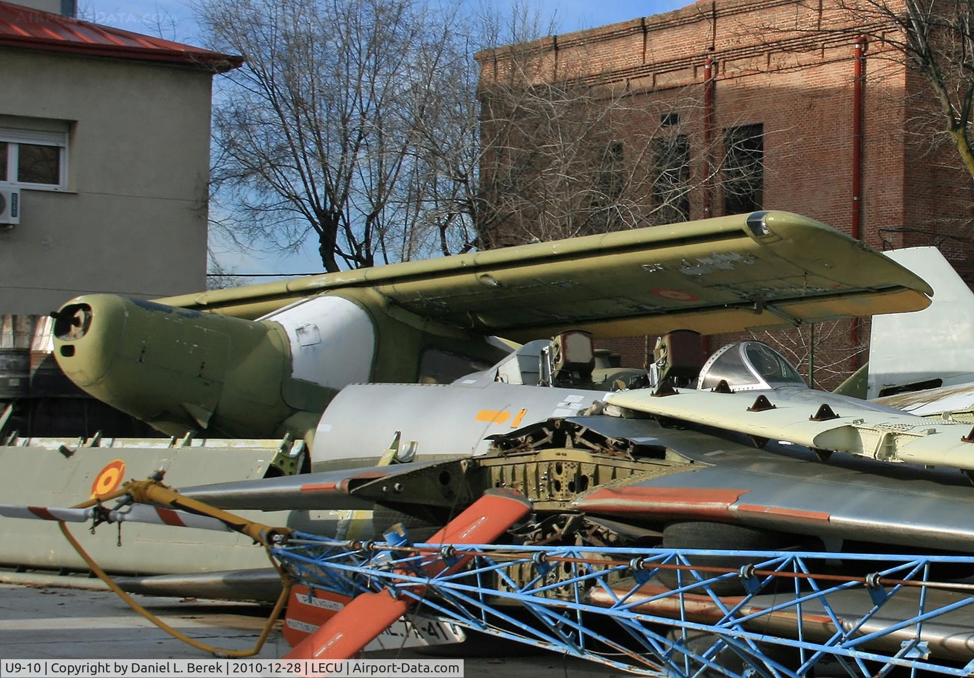 U9-10, CASA C-127 C/N 10, A derelict C-127 lies among other aeronautical detritus in the scrapyard at el Museo del Aire, presumably donating parts in the restoration of two similar aircraft at the museum.