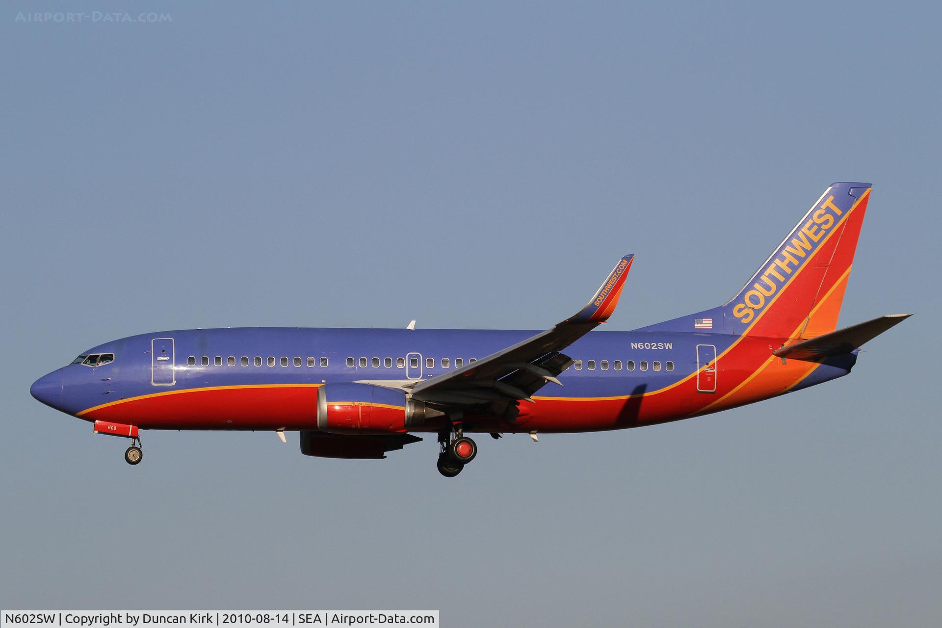 N602SW, 1995 Boeing 737-3H4 C/N 27953, A -300 series with winglets