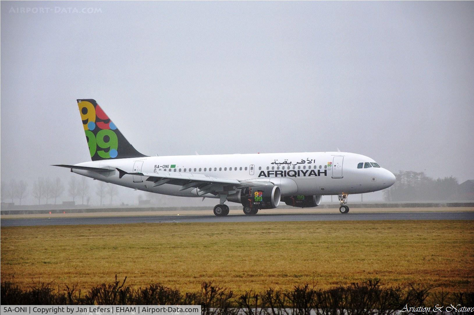 5A-ONI, 2009 Airbus A319-111 C/N 4004, Afriqiyah Airbus