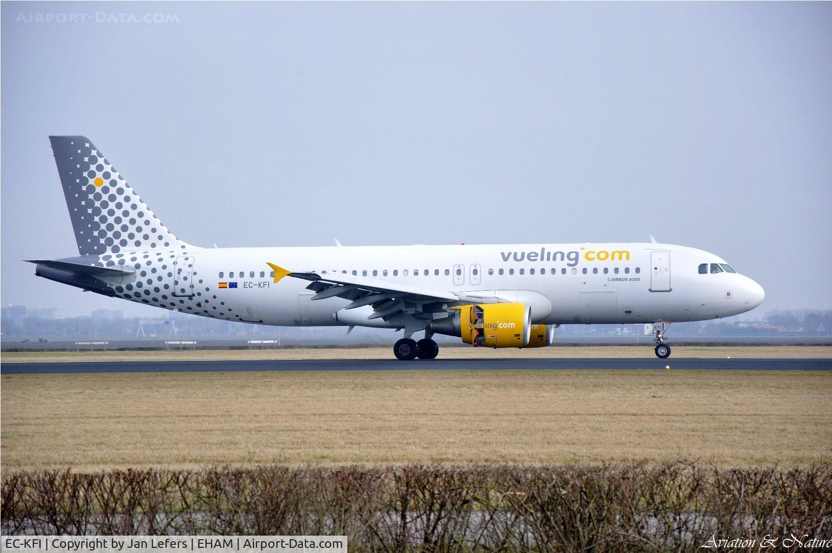 EC-KFI, 2007 Airbus A320-216 C/N 3174, Landing on the Polderbaan