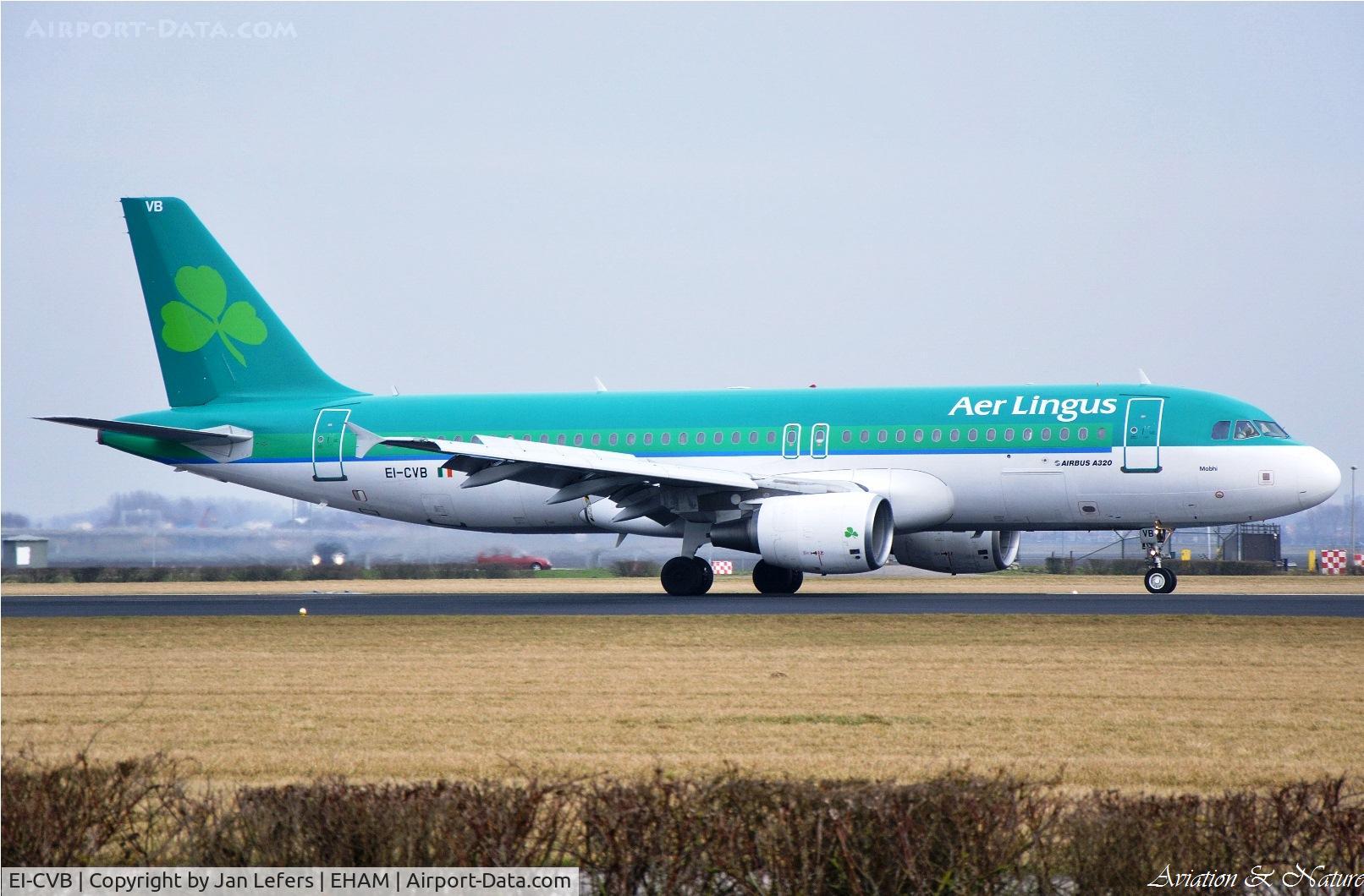 EI-CVB, 2000 Airbus A320-214 C/N 1394, Landing on the Polderbaan