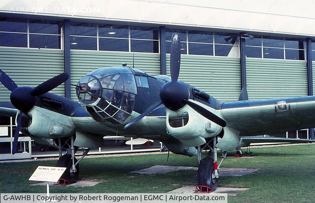 G-AWHB, 1951 CASA 2-111D C/N 167, Former Historic Aircraft Museum.Southend.Early 1970's.Spanis serial:B.2I-37.