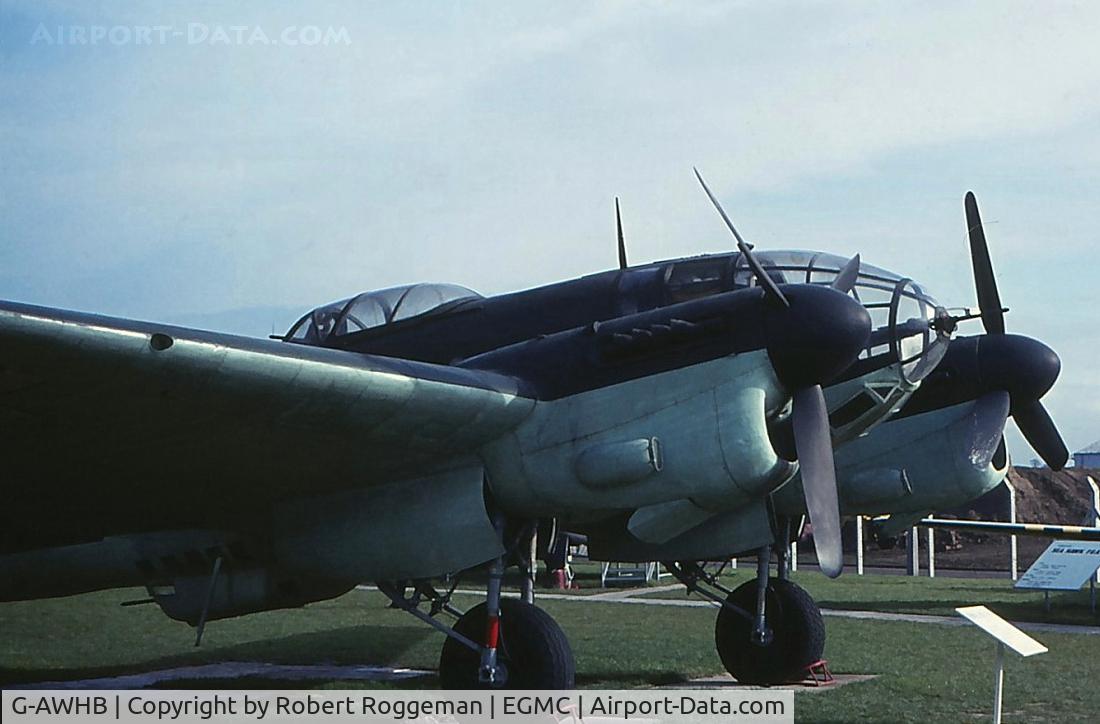 G-AWHB, 1951 CASA 2-111D C/N 167, Former Historic Aircraft Museum.Southend.Early 1970's.Spanish serial:B.2I-37.