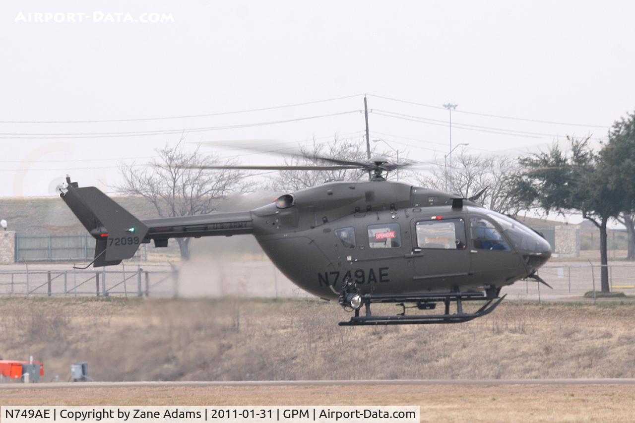 N749AE, Eurocopter-Kawasaki EC-145 (BK-117C-2) C/N 9309, At Grand Prairie Municipal - This is US Army UH-72A Lakota - serial 09-72099. It is the first S&S MEP equiped UH-72A.
