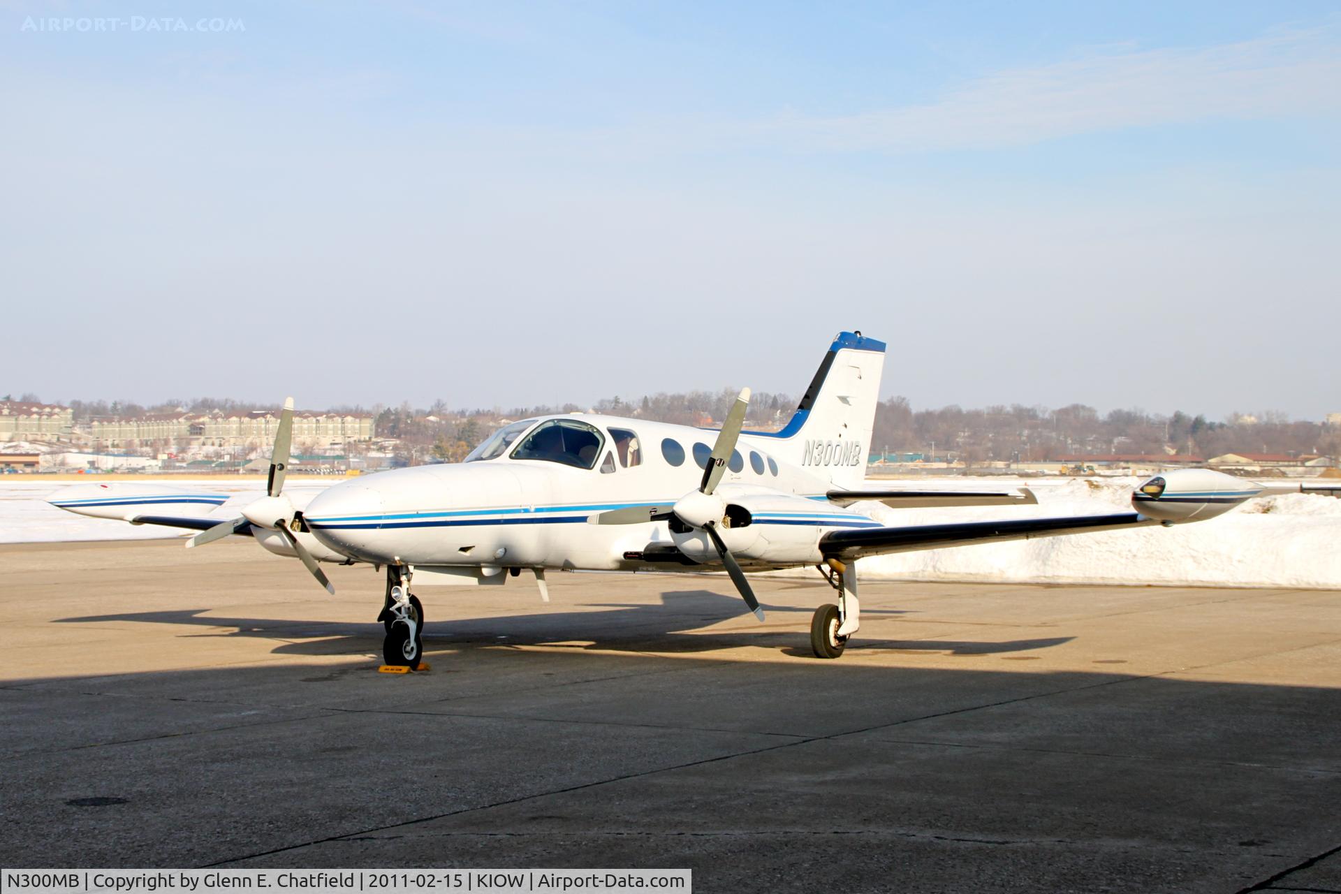 N300MB, 1974 Cessna 421B Golden Eagle C/N 421B0573, Parked on the ramp in the morning sun.