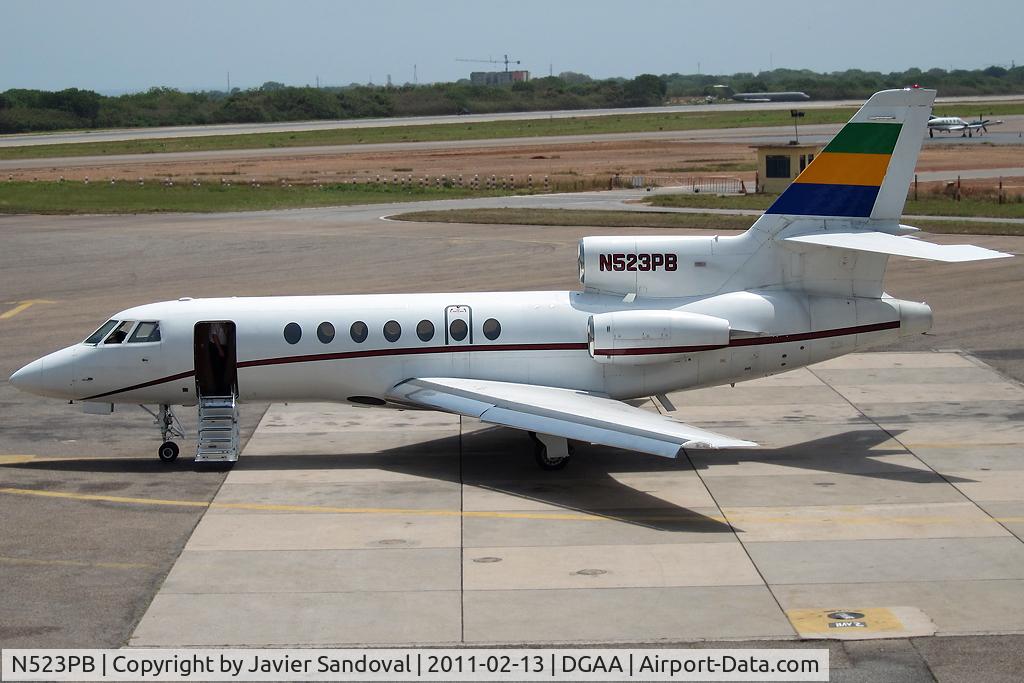 N523PB, 1980 Dassault Falcon 50 C/N 23, Parked an Kotoka International Airport