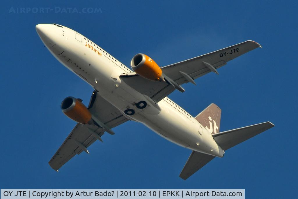 OY-JTE, 1995 Boeing 737-3L9 C/N 27834, Jettime