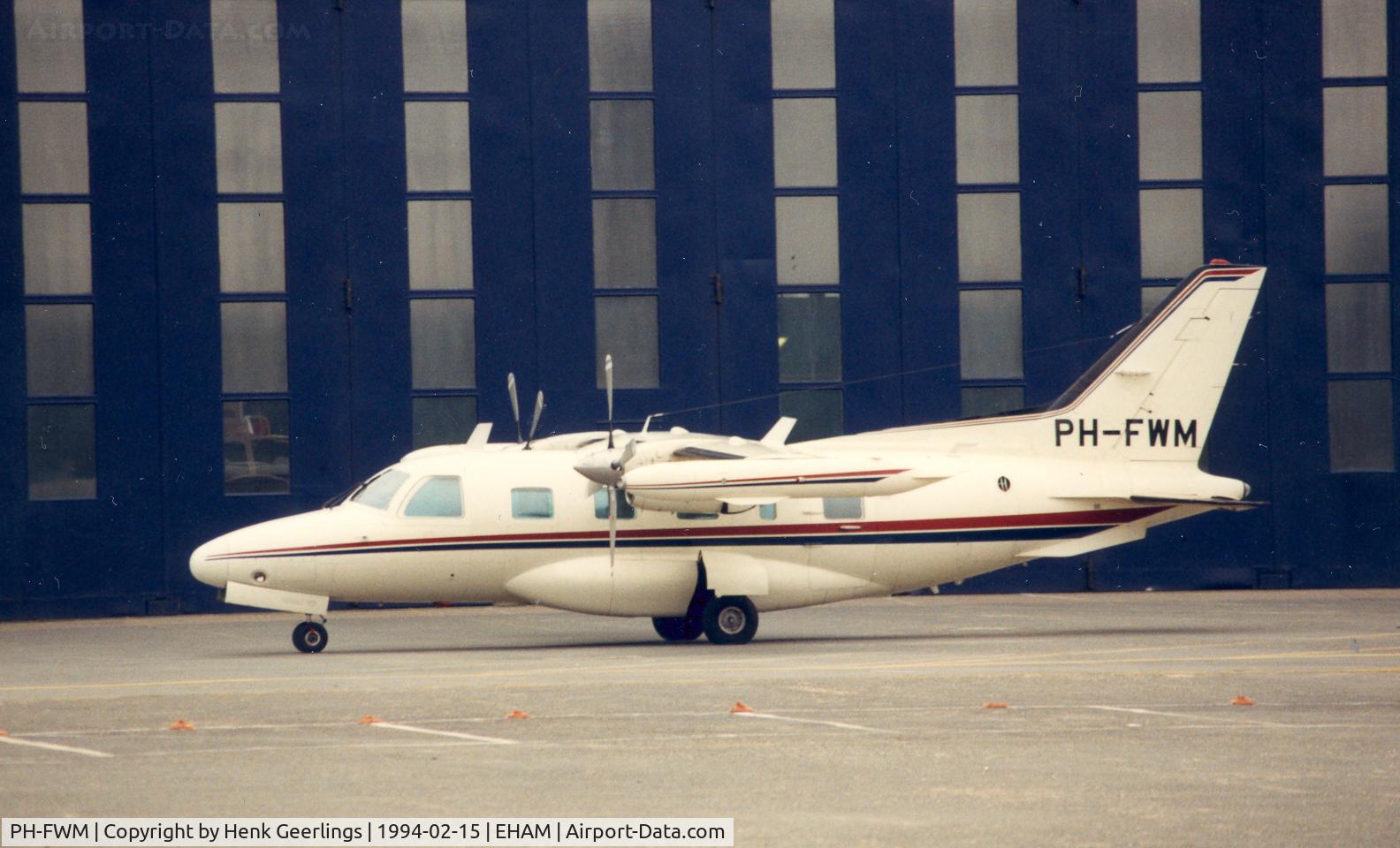 PH-FWM, 1982 Mitsubishi MU-2B-60 Marquise C/N 1548SA, Rijnmond SA.