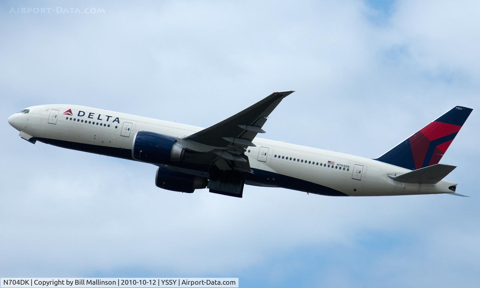 N704DK, 2009 Boeing 777-232/LR C/N 29739, away back to the US of A
