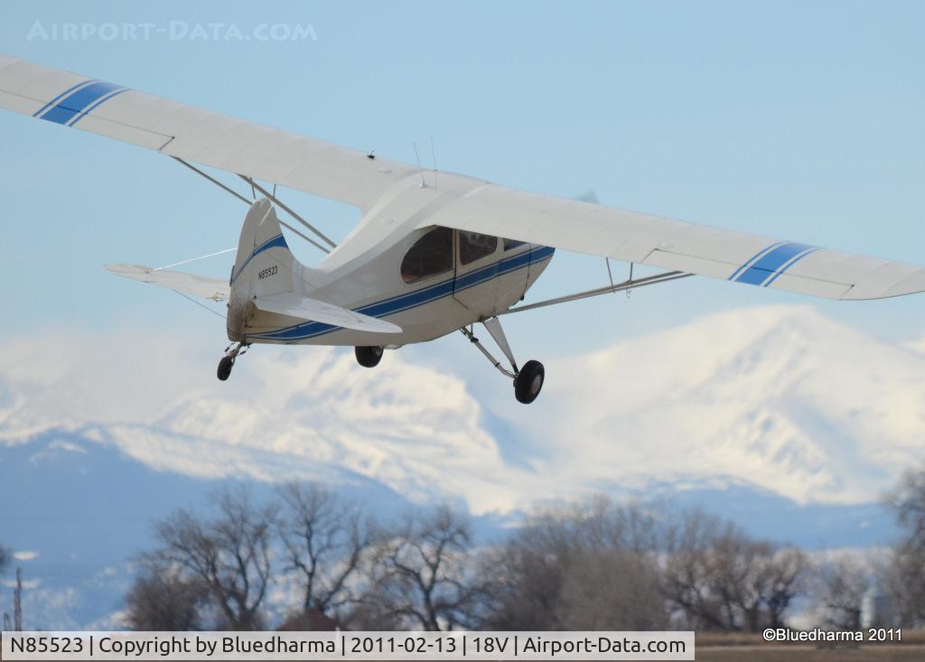 N85523, 1946 Aeronca 7DC C/N 7AC-4263, Champ on takeoff.