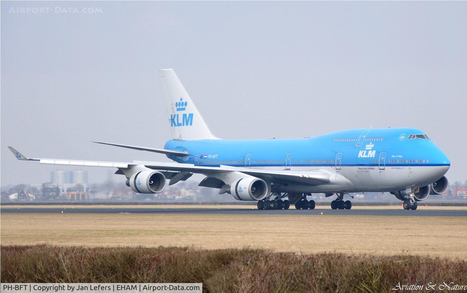 PH-BFT, 1997 Boeing 747-406BC C/N 28459, Landing on the Polderbaan