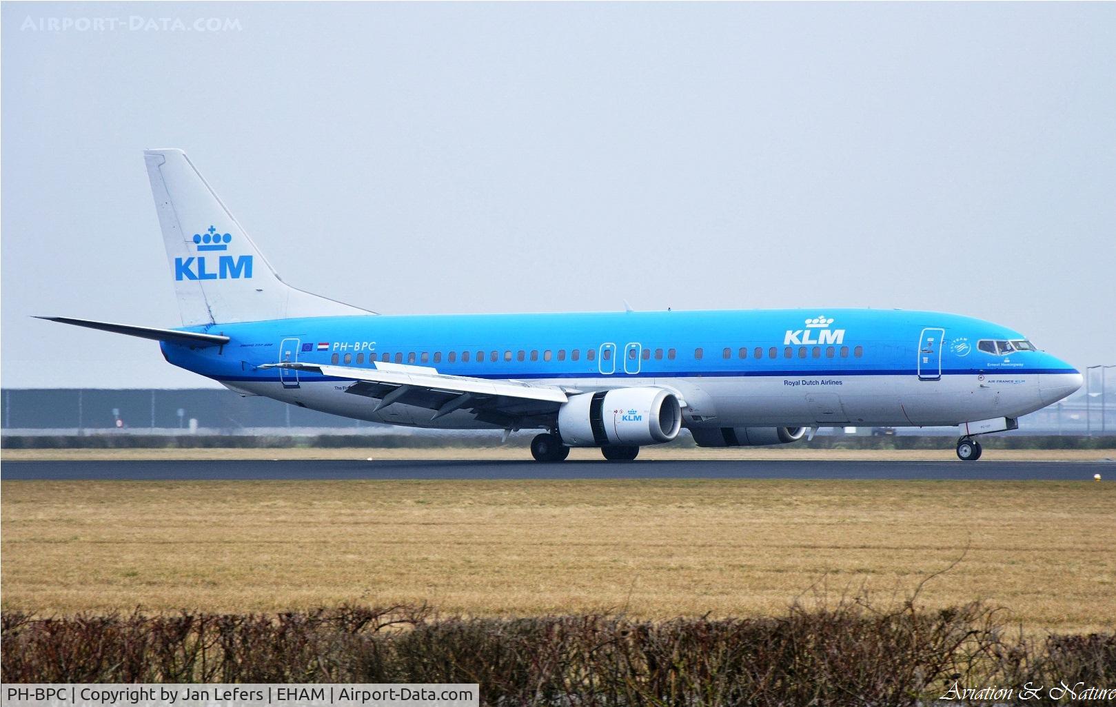 PH-BPC, 1989 Boeing 737-4Y0 C/N 24468, Landing on the Polderbaan