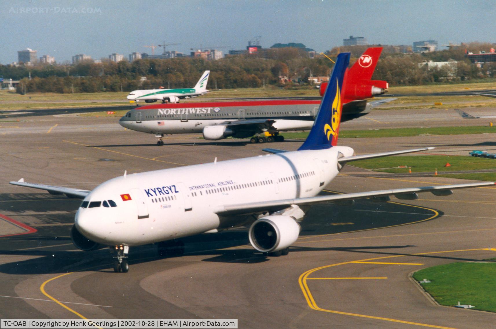 TC-OAB, 1995 Airbus A300B4-605R C/N 749, Kyrgyz Ant'l Airlines. Operated by Onur Air