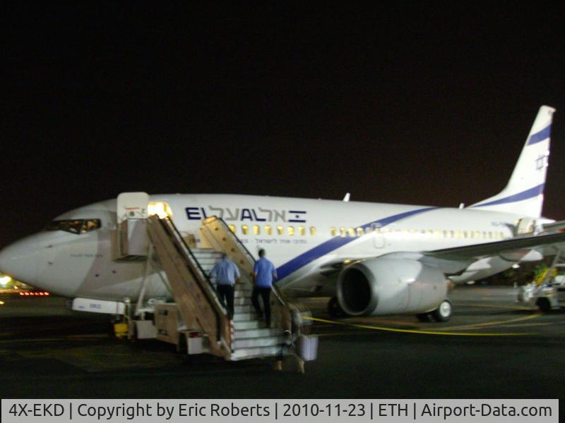 4X-EKD, 1999 Boeing 737-758 C/N 29960, Last flight of the day Eilat to Ben Gurion