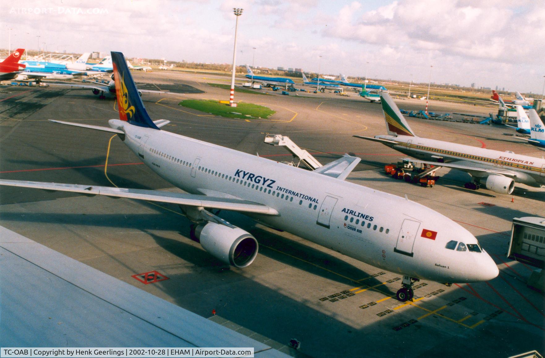 TC-OAB, 1995 Airbus A300B4-605R C/N 749, Kyrgyz Int'l Airlines, operated by Onur Air