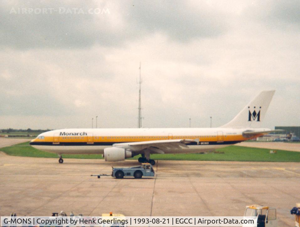 G-MONS, 1989 Airbus A300B4-605R C/N 556, Monarch