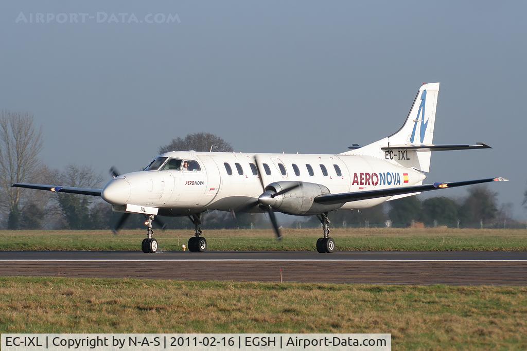 EC-IXL, 1987 Swearingen SA-226T Metro III C/N AC-689, Vacating the runway
