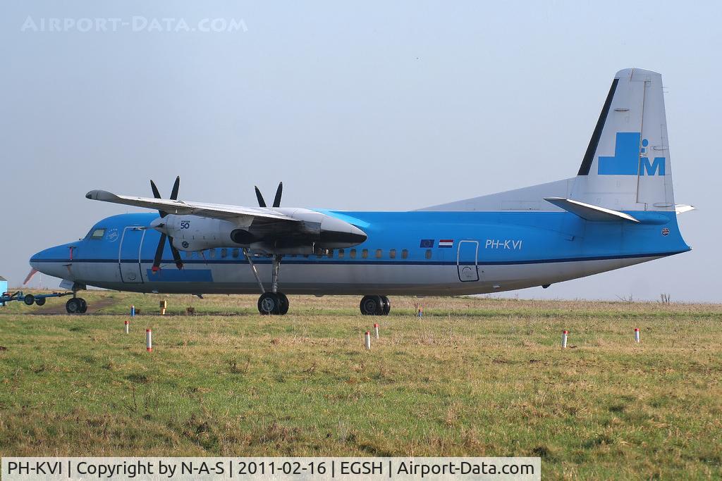 PH-KVI, 1991 Fokker 50 C/N 20218, Stored