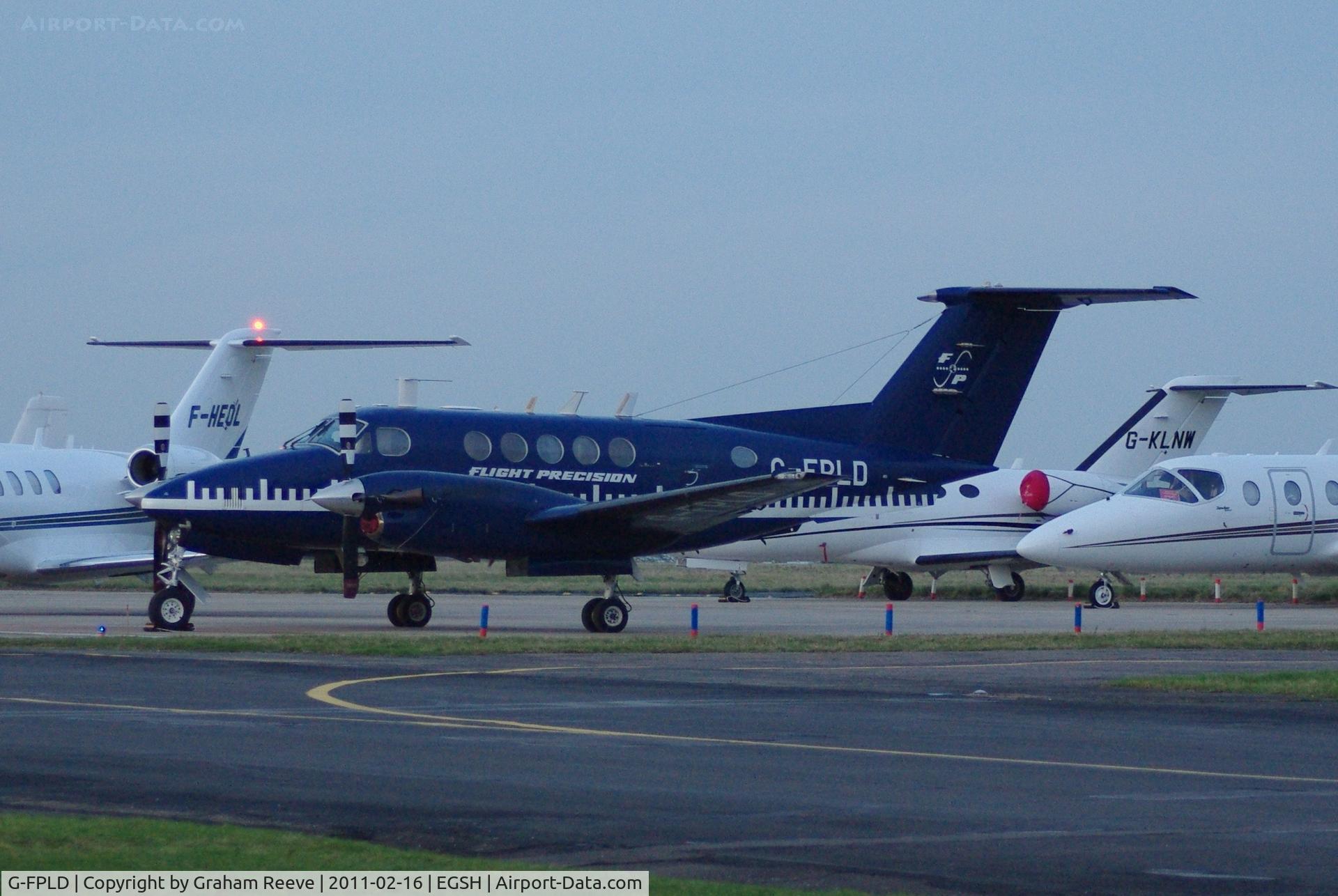 G-FPLD, 1992 Beech B200 Super King Air King Air C/N BB-1433, Parked at Norwich.