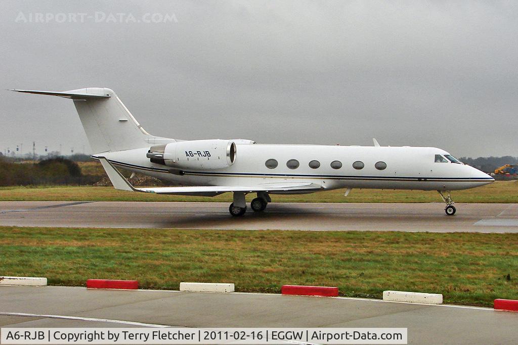 A6-RJB, 2003 Gulfstream Aerospace G-IV Gulfstream G300 C/N 1505, Royal Jet Gulfstream Aerospace 300, c/n: 1505 at Luton