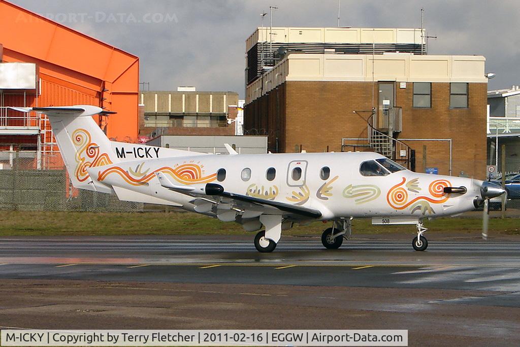 M-ICKY, 2003 Pilatus PC-12/45 C/N 508, 2003 Pilatus PC-12/45, c/n: 508 at Luton