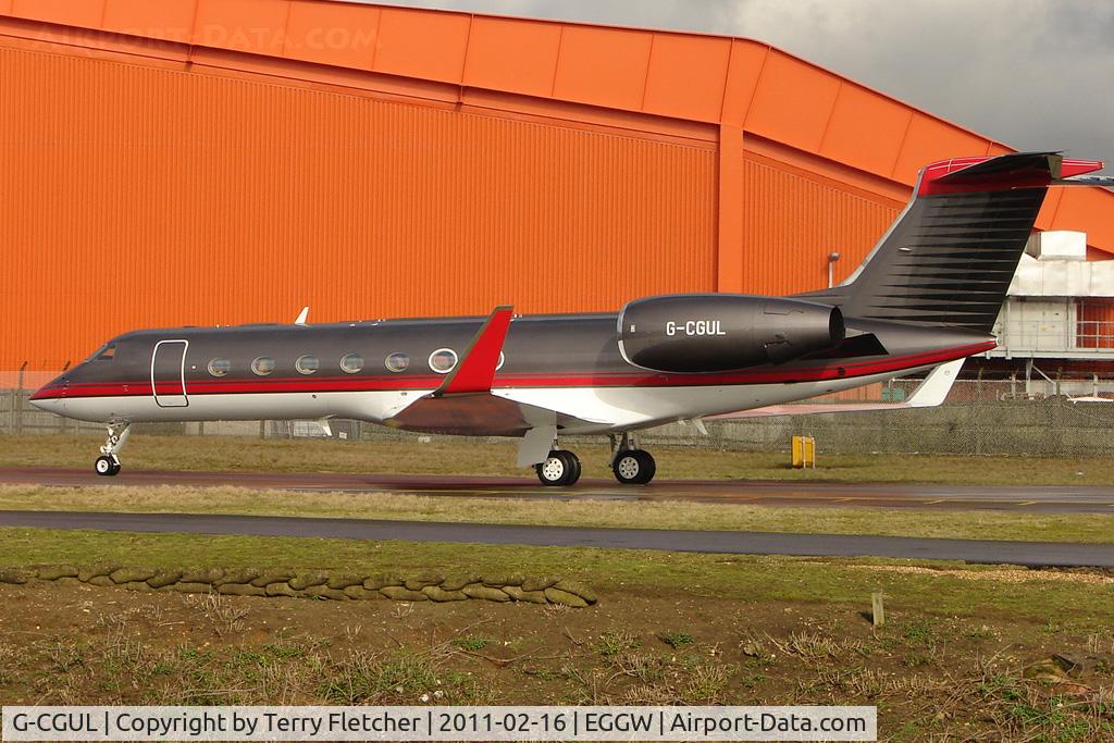 G-CGUL, 2007 Gulfstream Aerospace GV-SP (G550) C/N 5176, Gama Aviation's 2007 Gulfstream Aerospace GV-SP (G550), c/n: 5176 at Luton