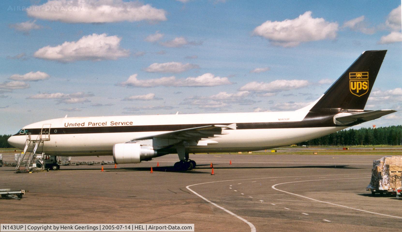 N143UP, 2002 Airbus A300F4-622R C/N 0826, UPS - Helsinki