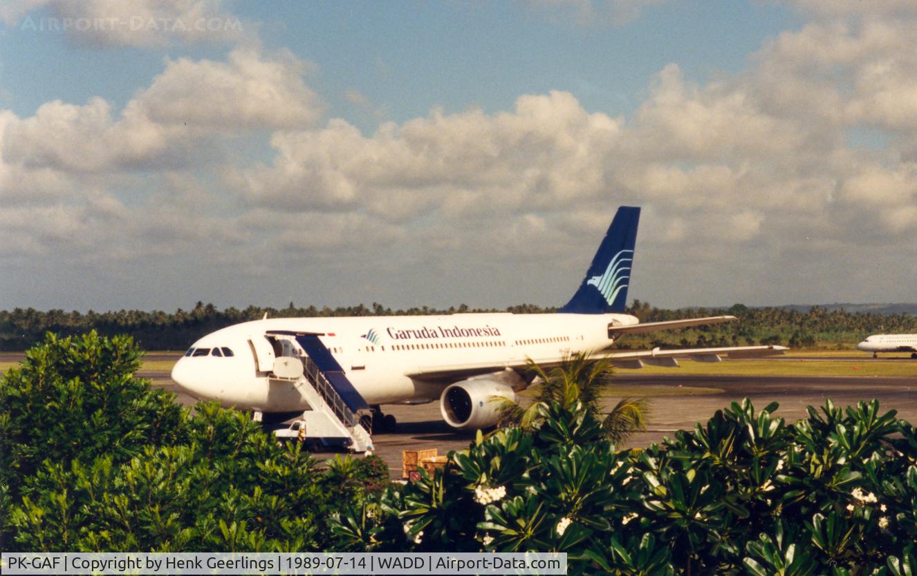 PK-GAF, 1981 Airbus A300B4-220 C/N 167, Garuda - Den Pasar