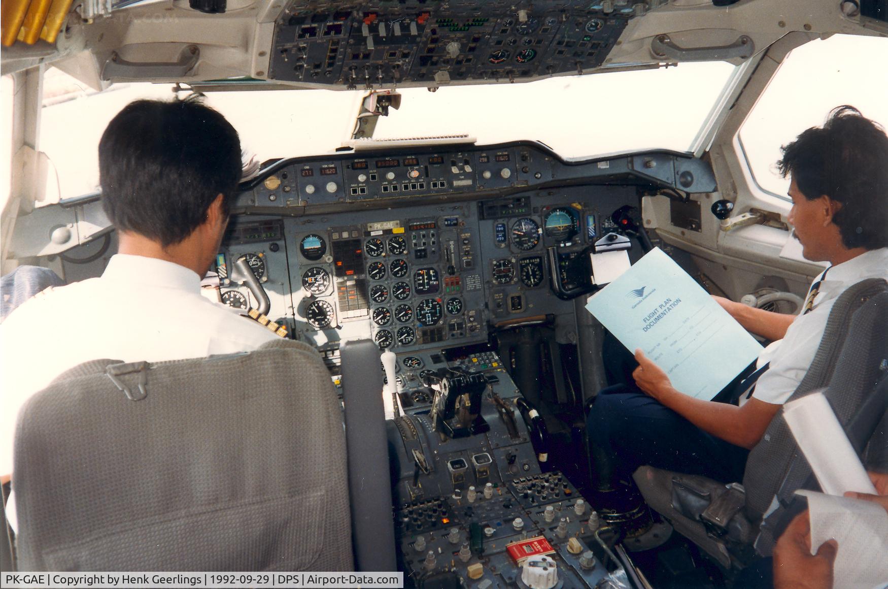 PK-GAE, 1981 Airbus A300B4-220 C/N 166, Garuda , Den Pasar. Preparation for flight to Singapore
