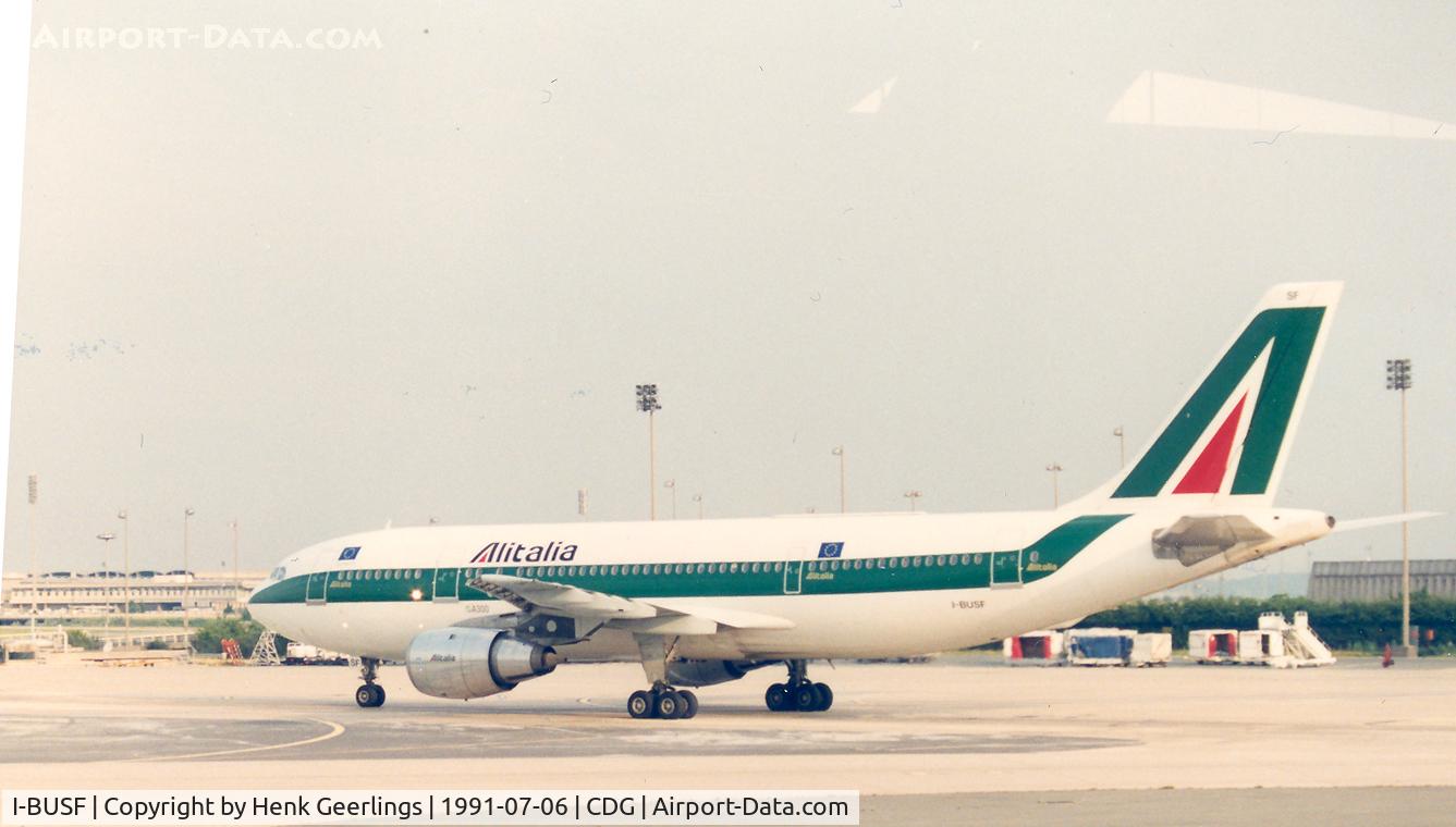 I-BUSF, 1980 Airbus A300B4-203(F) C/N 123, Alitalia