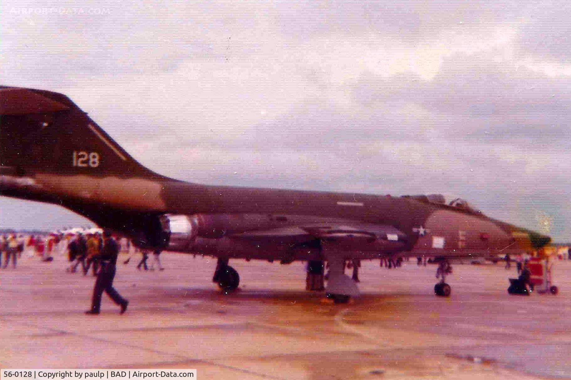 56-0128, 1956 McDonnell RF-101C Voodoo C/N 336, Barksdale Air Force Base 