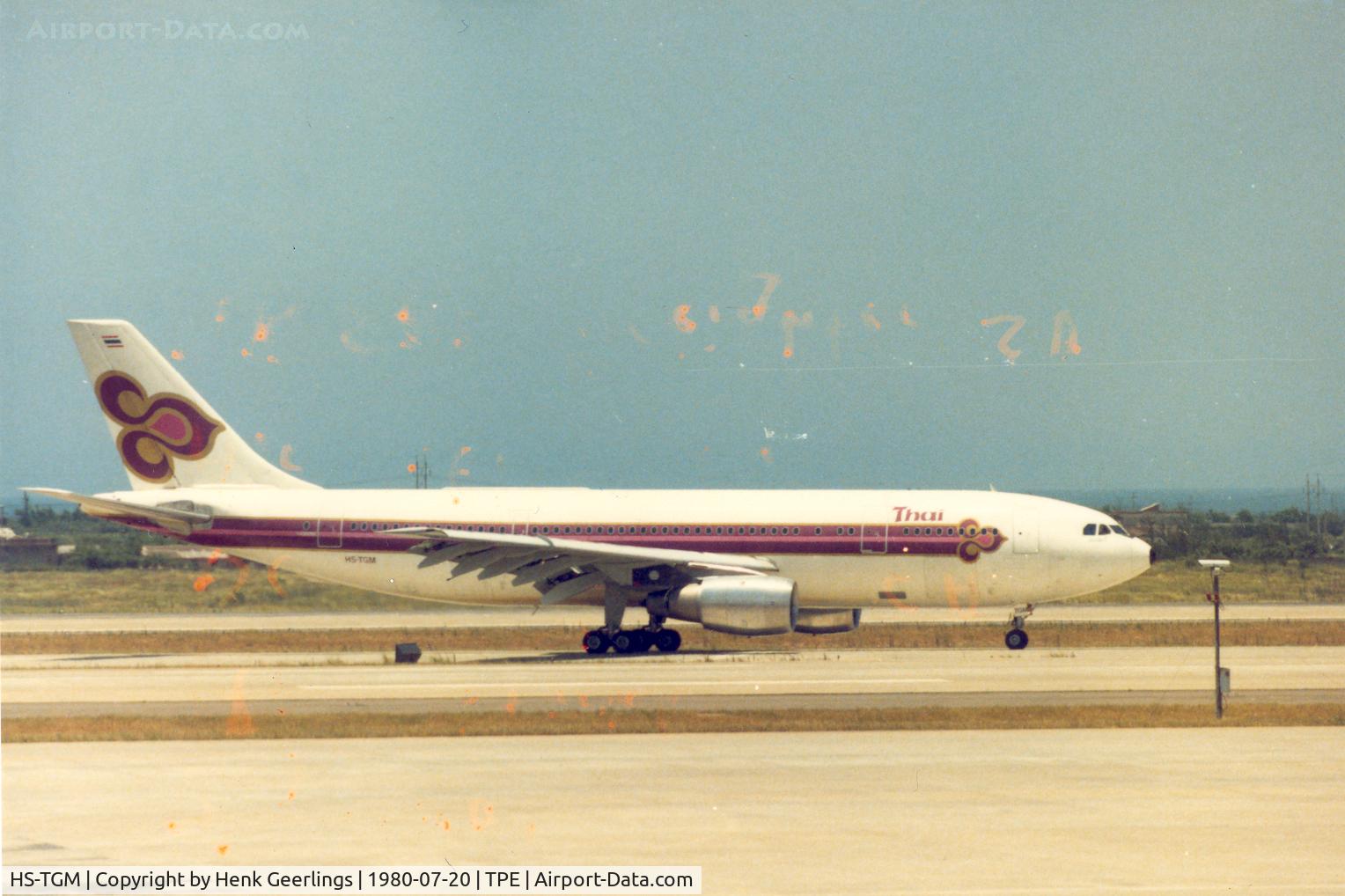 HS-TGM, 1978 Airbus A300B4-2C C/N 55, Thai A300 at Taipei