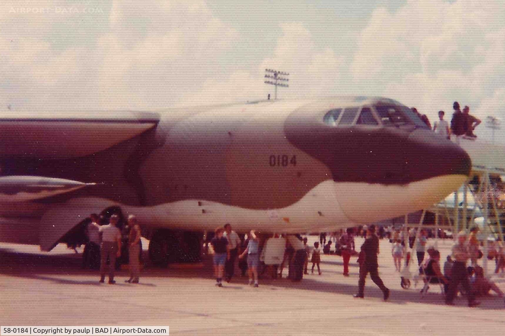 58-0184, 1958 Boeing B-52G Stratofortress C/N 464252, Barksdale Air Force Base 